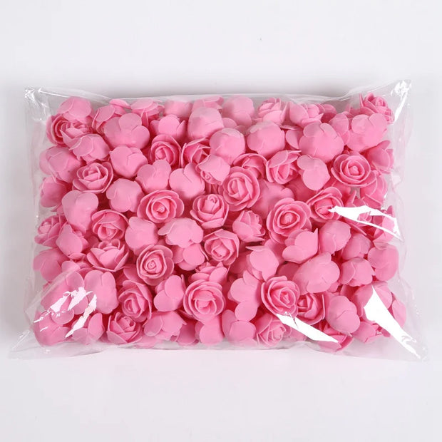 Rose Foam Teddy Flowers