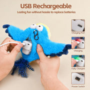 Chirping Flapping Bird Cat Toy