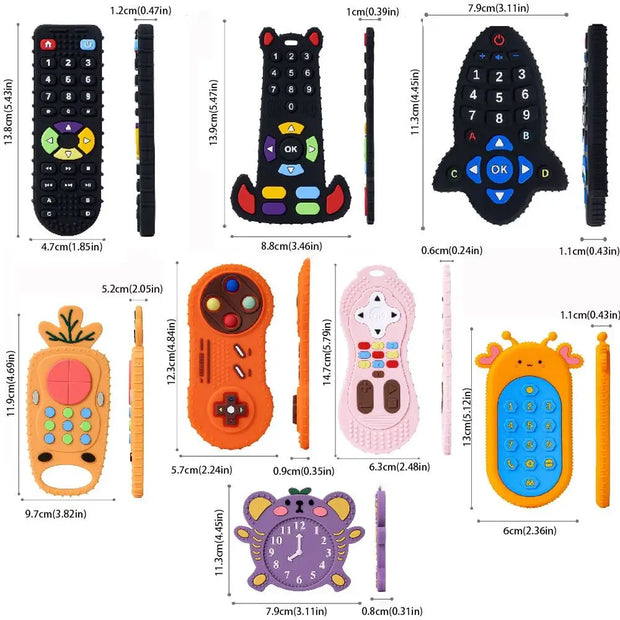 Remote-Shaped Baby Teether