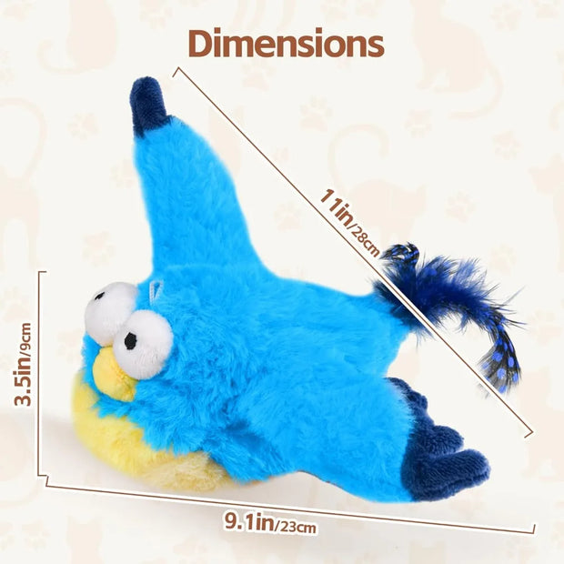 Chirping Flapping Bird Cat Toy