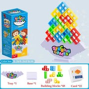 64PCS Tetra Balance Stacking Game