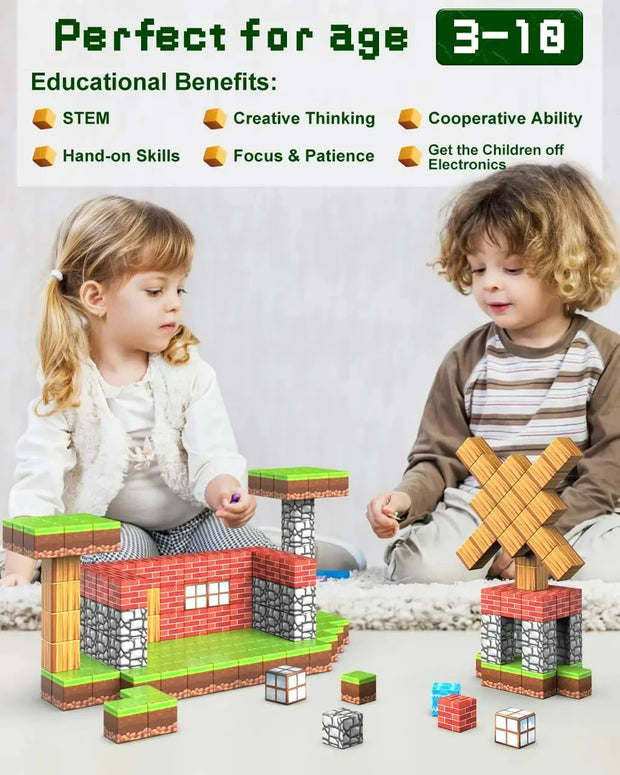 Magnetic Blocks Toy Set