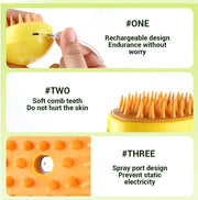 Steamy Pet Grooming Brush