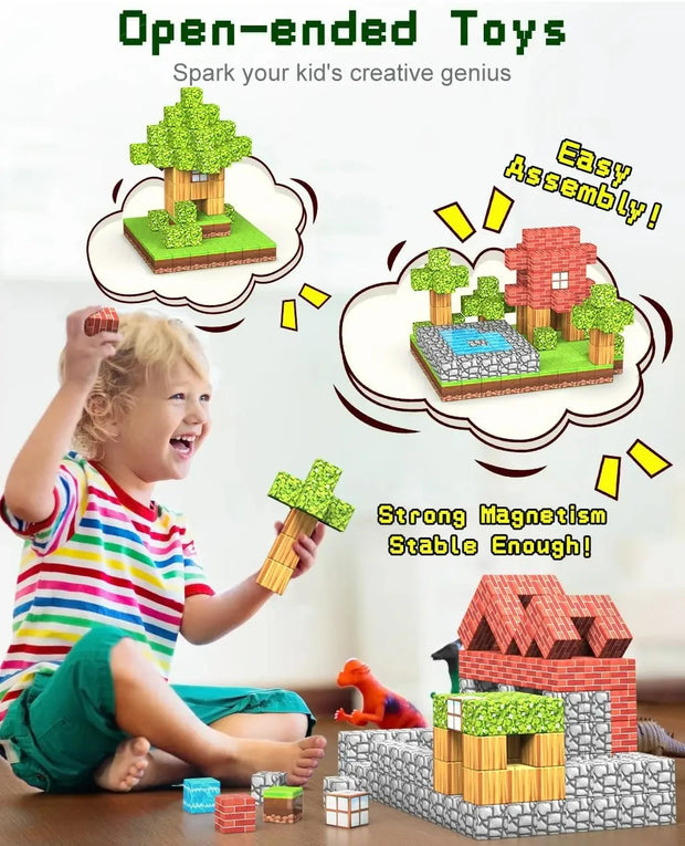 Magnetic Blocks Toy Set